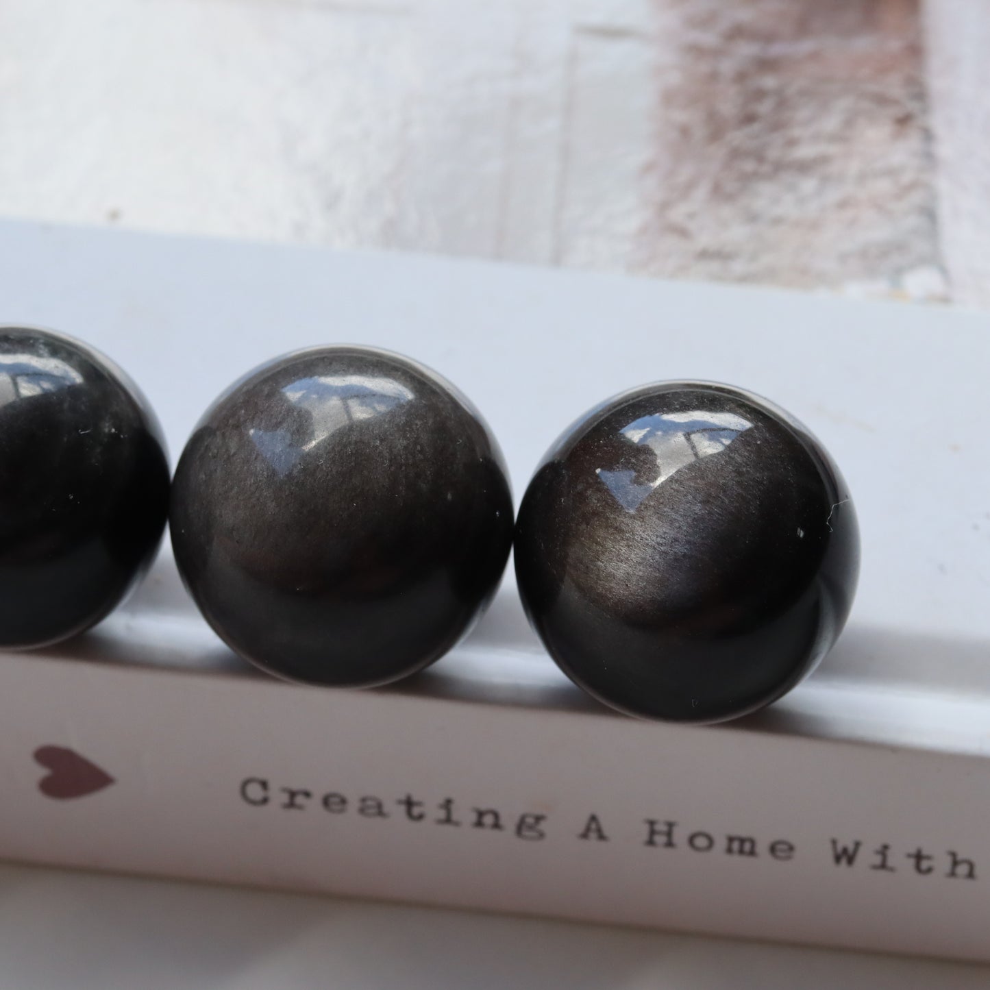 Silver Sheen Obsidian Mini Sphere ❤️😂