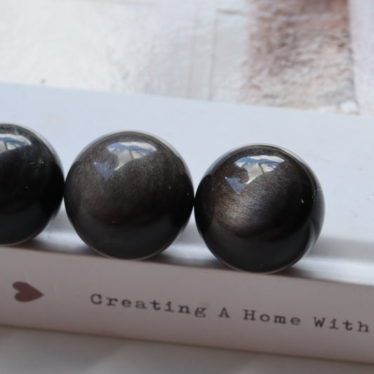 Silver Sheen Obsidian Mini Sphere ❤️😂