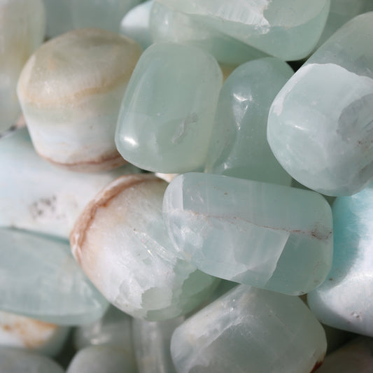 Large Caribbean Blue Calcite PREMIUM Tumble